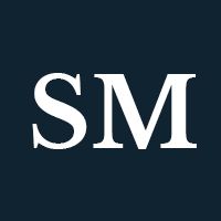 Initials SM in white on a black background.