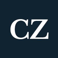 Initials CZ in white on a black background.