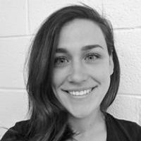 A greyscale headshot of Kaitlin Johnson