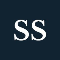 White letters "SS" on a navy background.