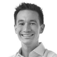 Greyscale Headshot of Adam Sciambi, PhD