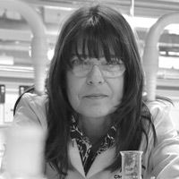 A greyscale headshot of Eirini Theodosiou