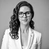 Greyscale Headshot of Krista Kostroman, PhD