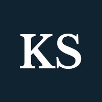 Initials KS in white on a black background.