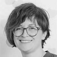 A greyscale headshot of Milena Urbini