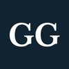 White letters "GG" on a navy background.