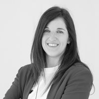 Headshot of Paola Occhetta in greyscale