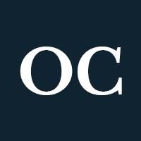 Capital O and C on a navy background.