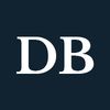 White letters "DB" on a navy background.