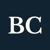White letters "BC" on a navy background.