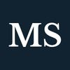 White letters "MS" on a navy background.