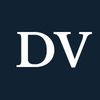 The initials DV against a dark background.