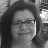 A greyscale headshot of Audrey Gutierrez