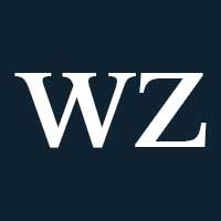 White capital W and Z on a navy background. 