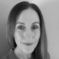A greyscale headshot of Nikki March