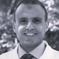 A greyscale headshot of Ahmed F. El-Yazbi