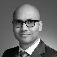 Greyscale Headshot of Bhaskar Roy, MD, MHS