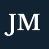 White initials JM on a dark background.