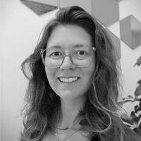 A greyscale headshot of Francina Agosti