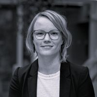 Black and white headshot of Sandra Jernström.