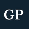 White GP initials on a dark blue background, likely representing a logo or brand identity.