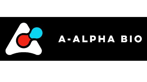 A logo for the brand A-Alpha Bio
